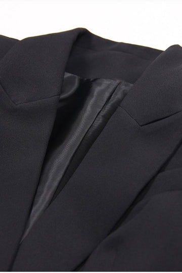Black 2-Piece Peak Lapel Women Prom Suits